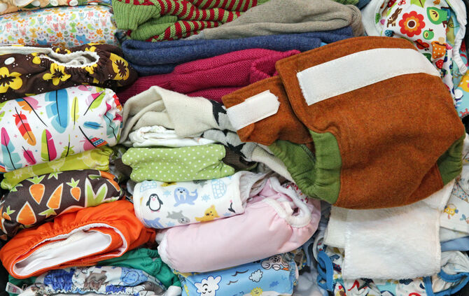 Für Stoffwindeln und Windelhosen gibt’s einen Zuschuss.