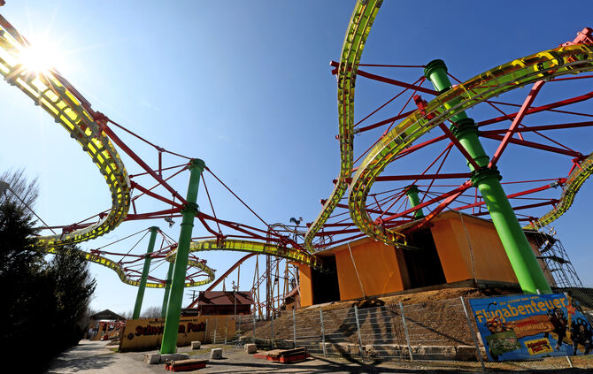 Die "Hummel Brummel" ist eine der Highlights im Schwabenpark und an schönen Tagen sehr stark nachgefragt.