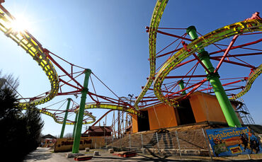Die "Hummel Brummel" ist eine der Highlights im Schwabenpark und an schönen Tagen sehr stark nachgefragt.