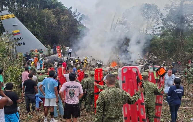 Absturz von Militärflugzeug in Kolumbien