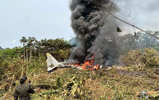 Absturz von Militärflugzeug in Kolumbien