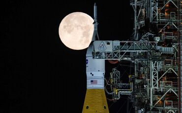 Raketensystem «Artemis 2» auf Weltraumbahnhof Cape Canaveral