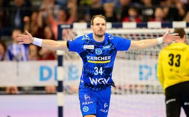 Kai Häfner (36) spielt beim TVB Stuttgart eine sehr starke Saison. Der Linkshänder hat einige Rekordmarken geknackt.