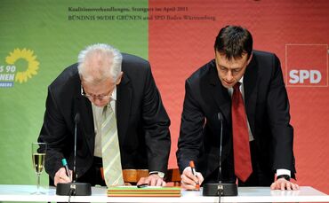 Unterzeichnung Koalitionsvertrag