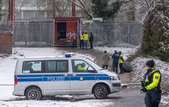 Polizei beim Stromausfall Berlin