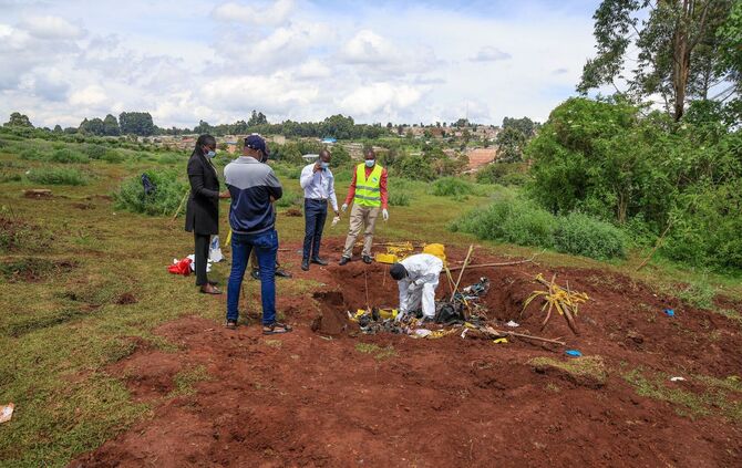 Massengrab in Kenia
