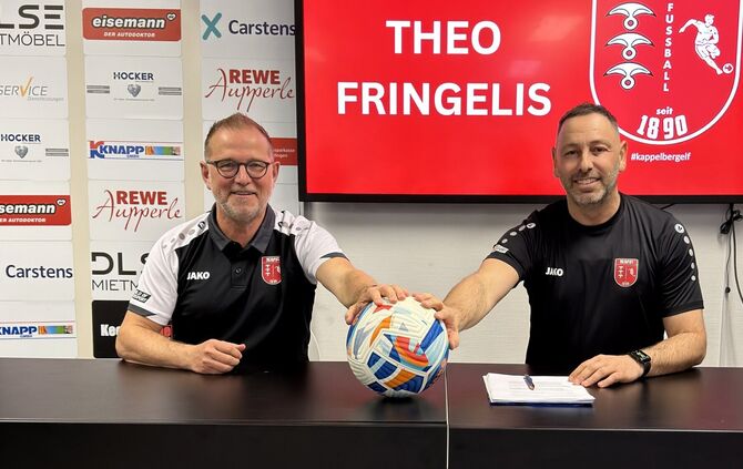 Frank Weinle (links) mit Theo Fringelis – seinem Nachfolger als Sportdirektor.