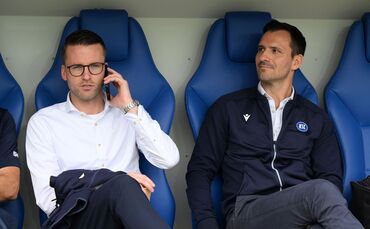 Beschäftigen sich mit der KSC-Kaderplanung: Timon Pauls und Mario Eggimann