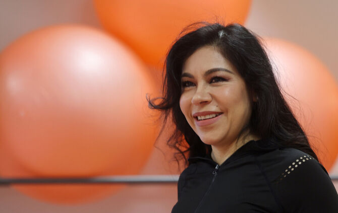 Zumbatrainerin Bertha Espinosa De los Monteros López.