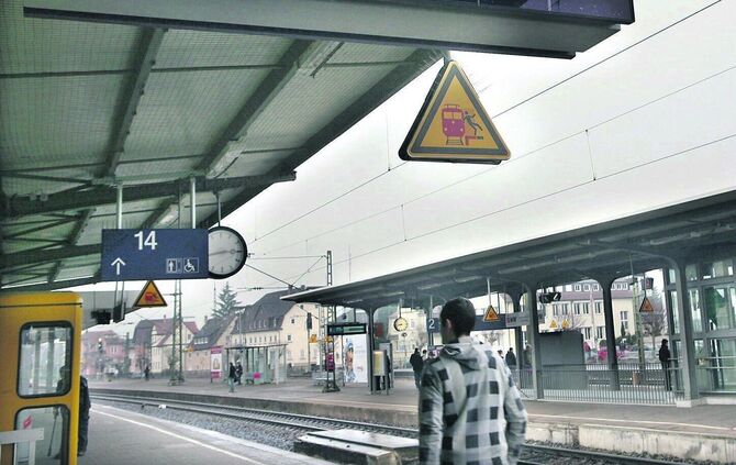Bahnhof Schorndorf: Von hier aus fährt in der ersten Juni-Woche kein Zug ab.