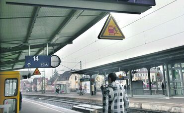 Bahnhof Schorndorf: Von hier aus fährt in der ersten Juni-Woche kein Zug ab.