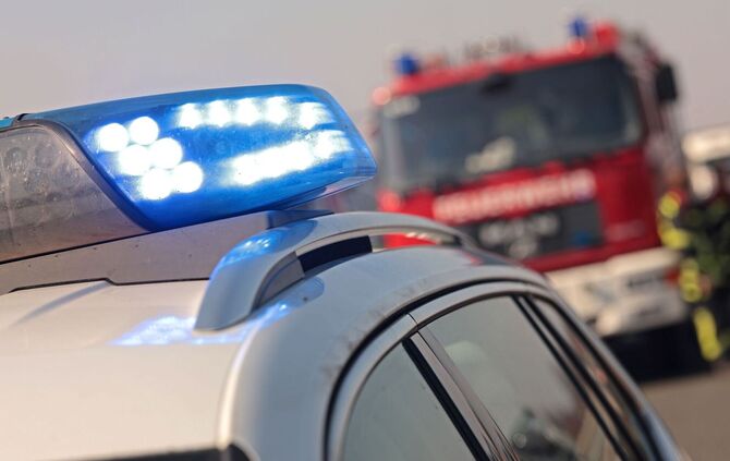 Polizei und Feuerwehr