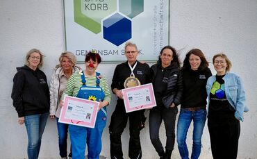 Von links: Katharina Schneider, Andrea Wihofszki, Marianne Hillmann alias "Luna Luftig", Karl Stelz, Silke Schuster, Martina Gaß