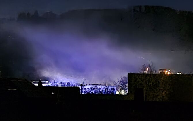 Wer am Freitagabend nach Remshalden schaute, dem bot sich ein ungewöhnlicher Anblick.