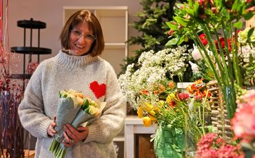 Monika Ehrler schließt ihr Blumenfachgeschäft "Rosenzauber" in Weinstadt.