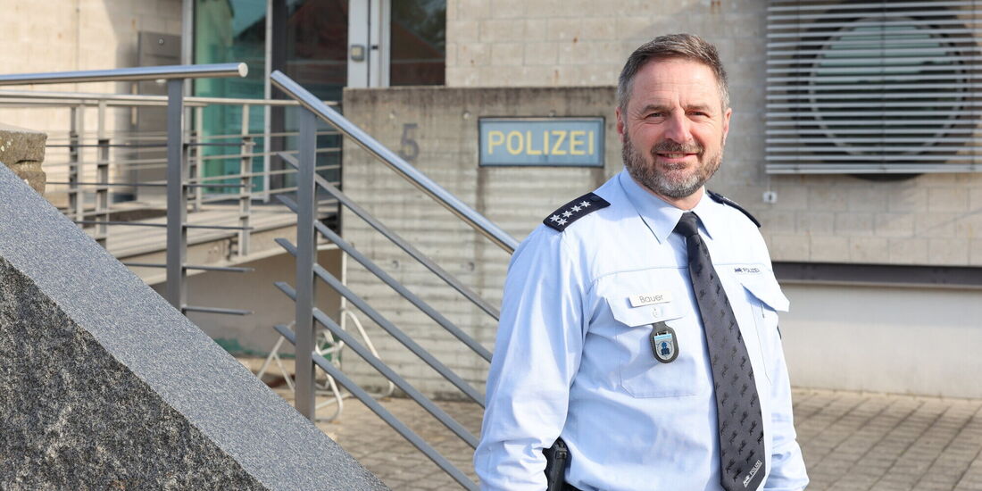 Revierleiter Michael Bauer fühlt sich nach eigener Aussage sehr wohl in Winnenden - der Eingangsbereich ist ihm aber seit Amtsei