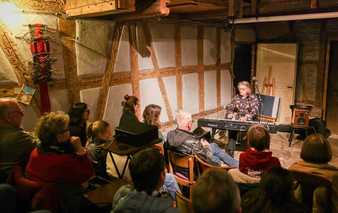 Auch Rainer Baudermann trat beim diesjährigen Open stage im Theater hinterm Scheuerntor auf.