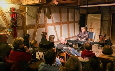 Auch Rainer Baudermann trat beim diesjährigen Open stage im Theater hinterm Scheuerntor auf.
