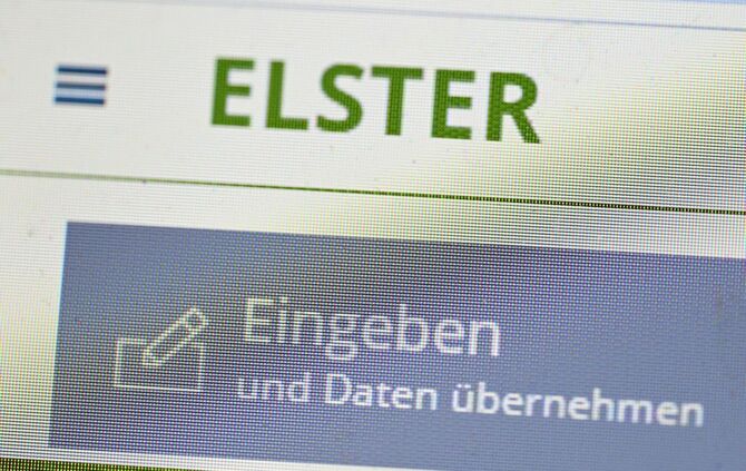 Die Eingabe des Steuerportals Elster