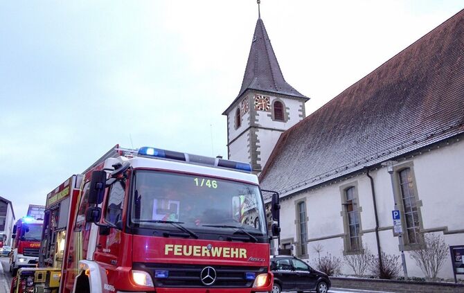 Im Januar brannte es in der Kirche.