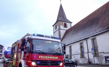 Im Januar brannte es in der Kirche.