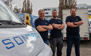 Die Solarförderung soll gestrichen werden. Was sagen die Geschäftsführer von Sontec, (v.l.n.r.: Aydin Ayanoglu, Tobias Neuerer,