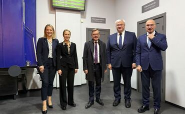 Ukraine-Krieg - EU-Außenminister in Kiew