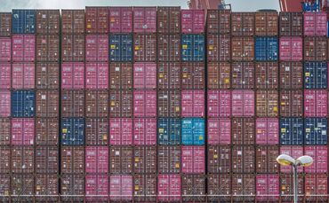 Containerwirtschaft im Hamburger Hafen