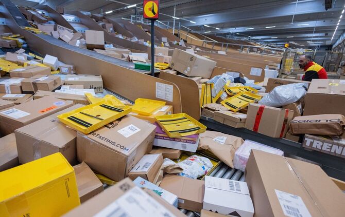 Paketbeförderung bei DHL