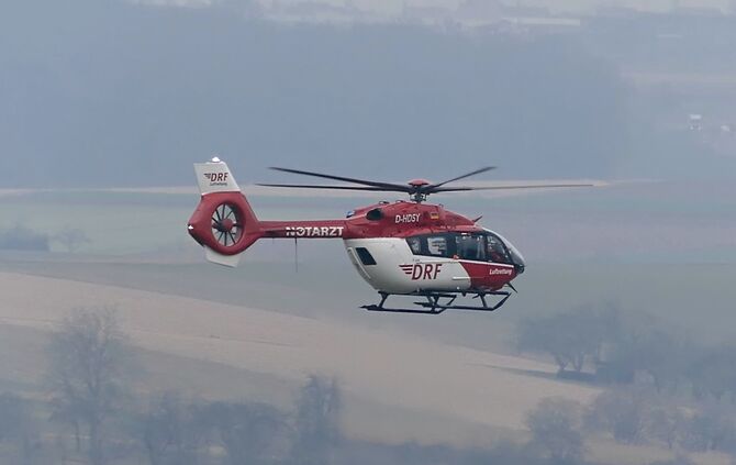 Rettungshubschrauber im Einsatz (Symbolfoto).