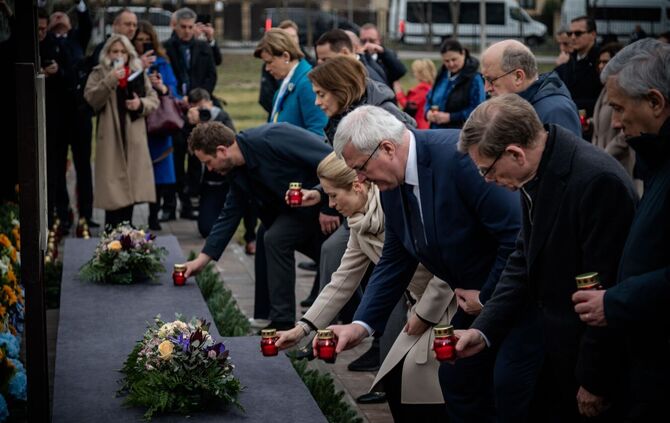 Ukraine-Krieg - Jahrestag der Befreiung von Butscha