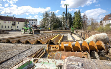 Die Baustelle für das neue "Altstadtquartier".
