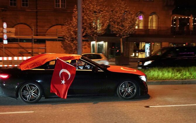 Türkei-Fans feiern WM-Teilnahme