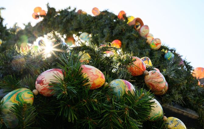 Osterbrunnen im Kloster Maulbronn