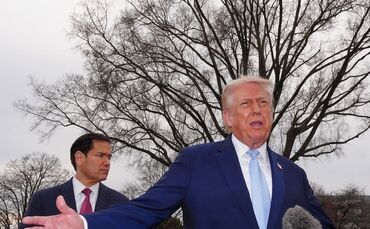 US-Präsident Trump (r.) und US-Außenminister Rubio