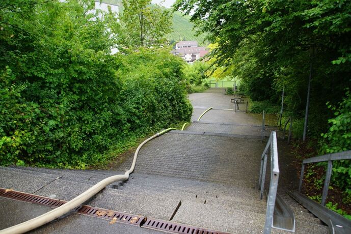 Korb: Dehnfugenbrand in Schule
