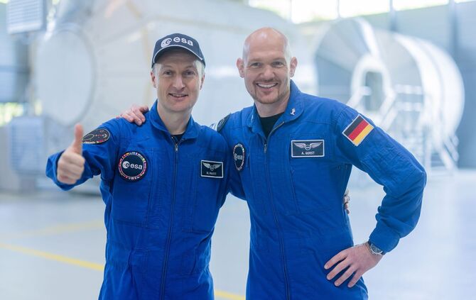 Matthias Maurer und Alexander Gerst