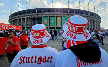 Bereits im vergangenen Jahr stand der VfB Stuttgart im Pokalfinale – und Tausende VfB-Fans reisten nach Berlin.