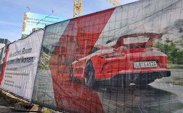 Wie läuft es auf der Baustelle des neuen Porsche-Gebrauchtwagenzentrums in Waiblingen?