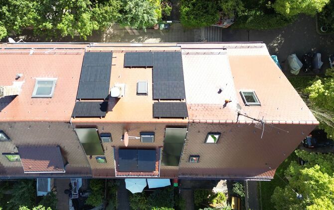 Solaranlage auf Hausdach