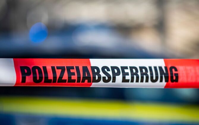 Absperrung der Polizei