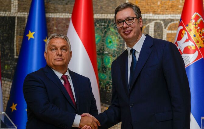Viktor Orban und Aleksandar Vucic