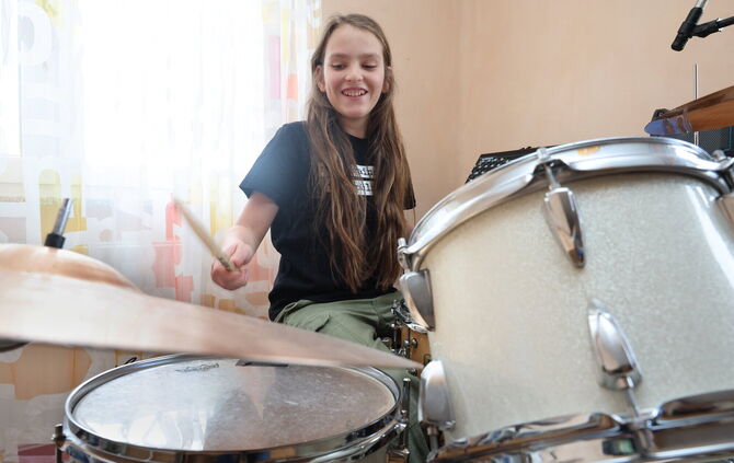 Lukas Alexander Had aus Weiler ist elf und hat jetzt die Chance, Deutschlands nächster Top-Schlagzeuger zu werden.