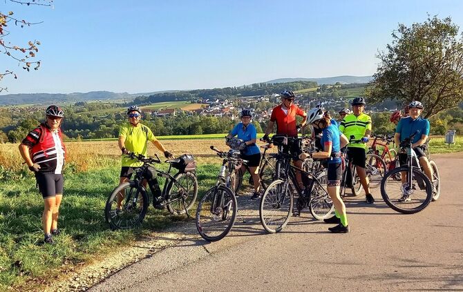 Kurzer Halt zwischen Burgstetten und Siegelhausen.