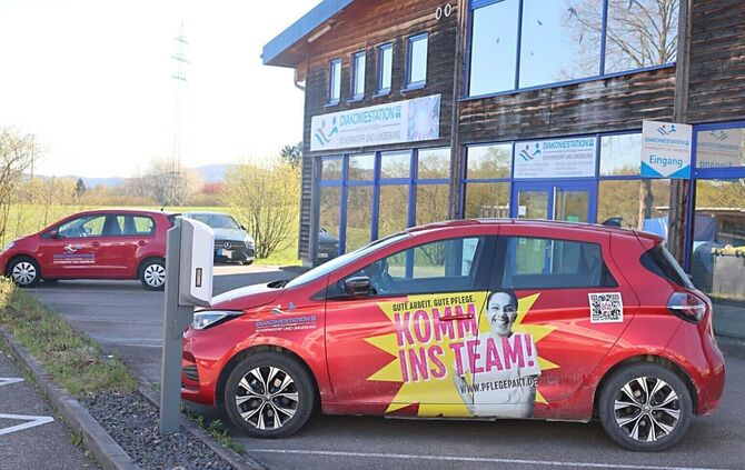 Am Vormittag sind die meisten Einsatzfahrzeuge der Diakoniestation Schorndorf und Umgebung unterwegs.