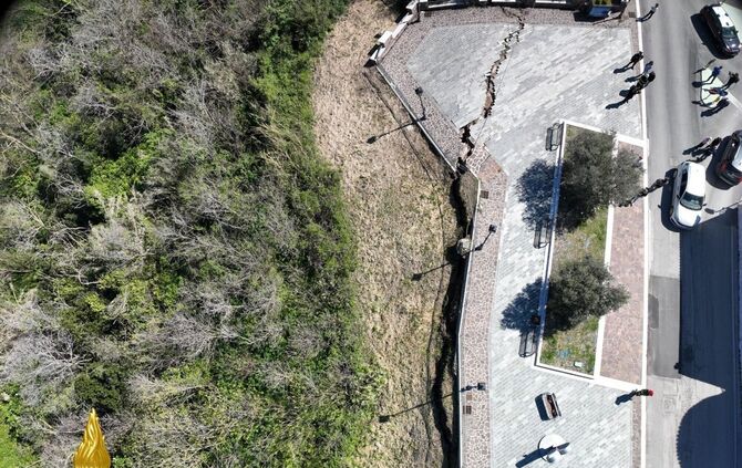 Betroffen von dem Erdrutsch sind wichtige Verkehrsverbindungen in Molise.
