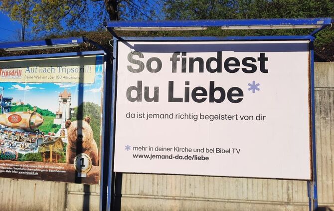 So findest du Liebe: Plakat in Waiblingen