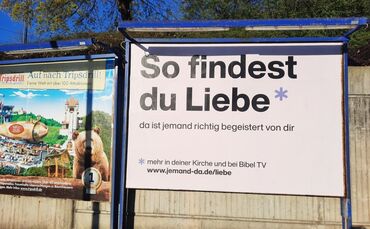 So findest du Liebe: Plakat in Waiblingen