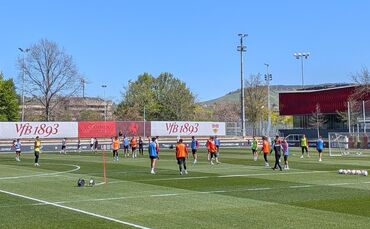 Die VfB-Profis beim öffentlichen Training am Mittwochnachmittag.