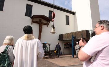 Die neue zusätzliche Kirchenglocke der katholischen Sankt-Anna-Kirche.